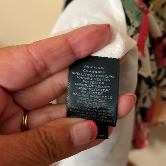 Lauren Ralph Lauren Floral Sleeveless Tiered Ruffle Dress Sz 4 EUC - Picture 8 of 8